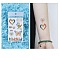 Pride Rainbow Flag Removable Temporary Tattoos Paper Stickers, Butterfly, 12x7.5cm