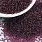 MIYUKI Round Rocailles Beads, Japanese Seed Beads, 15/0, (RR153) Dark Smoky Amethyst, 1.5mm, Hole: 0.7mm, about 5555pcs/10g