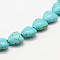 Heart Synthetic Turquoise Beads Strands, Dyed, Turquoise, 12x12x5mm, Hole: 1mm, about 36pcs/strand, 15.7 inch