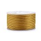 Polyester Braided Cords, for Jewelry Making Beading Crafting, Goldenrod, 2mm, about 21.87 yards(20m)/roll