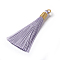 Polyester Tassel Pendants, Thistle, 80~83x7~8mm, Hole: 5~7mm