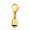 304 Stainless Steel Cord Ends, with Lobster Claw Clasps, Golden, 28mm, Inner Diameter: 6mm