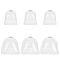 Plastic Plant Nursery Insulation Cover Bells Breathable Covers Frost Guard for Outdoor Succulent Flowers Warming, Clear, 73~105x73~105x75~85mm, Inner Diameter: 70~100x70~100mm