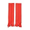 Nylon Garment Accessories, Zip-fastener Component Sets, Nylon Zipper & Alloy Zipper Puller, Red, 90~96x27x1mm