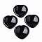 Natural Obsidian Thumb Worry Stone, Pocket Palm Stones, for Healing Reiki Stress Relief, Heart Shape, 39~40x39~40x5~6mm