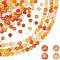 PandaHall Elite 5 Strands Natural Carnelian Beads Strands, Round, Grade A, 6mm, Hole: 1mm