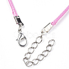 Waxed Cord Necklace Making NCOR-T001-09-3