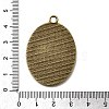 Tibetan Style Zinc Alloy Pendant Cabochon Settings TIBEP-M004-01AB-NR-3