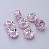 Handmade Glass European Beads GPDL25Y-29-1