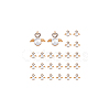 40Pcs Alloy Rhinestone Pendants FIND-DC0002-97-6