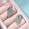 304 Stainless Steel Wing Clip-on Earrings EJEW-B116-04P-3