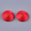 Polyester Thread Fabric Cabochons WOVE-T008-02A-01-2