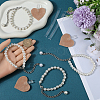 2 Sets 2 Styles Plastic Imitation Pearl Beaded Shoelace Bands FIND-GF0007-06B-3