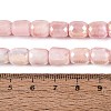Anti-Tarnish Electroplate Glass Beads Strands EGLA-N027-03A-07-4