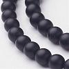 Natural Black Agate Beads Strands G-D543-4mm-1