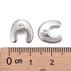 Letter Slider Beads for Watch Band Bracelet Making ALRI-O012-U-NR-3