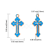 120Pcs 8 Colors Alloy Enamel Pendants ENAM-CJ0001-84-2