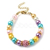 Glass Imitation Pearl Beaded Bracelets for Women BJEW-JB10033-01-1