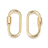 Brass Screw Carabiner Lock Charms LS-KK-T047-07G-5