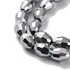 Electroplate Glass Beads Strands GC881Y-2-4