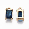 Brass Glass Rhinestone Pendants X-GLAA-S179-21A-RS-3