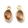 Eco-Friendly Brass with Glass Pendants KK-K268-01P-2