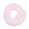 Electroplate Glass Beads Strands EGLA-A044-J6mm-L02-3