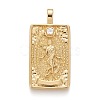 Brass Micro Pave Clear Cubic Zirconia Pendants ZIRC-Z004-01M-1