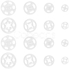 80Sets 4 Styles Resin Snap Buttons FIND-CY0001-44-7