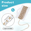 Stainless Steel Enamel Curb Chains CHS-WH0009-07G-01-2
