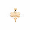 Brass Peg Bails Pendants KK-T062-171G-NF-2