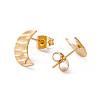 304 Stainless Steel Stud Earring Findings STAS-G270-02G-13-2
