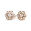 Rack Plating Brass Micro Pave Cubic Zirconia Beads KK-F879-02G-01-1