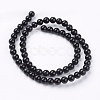 Natural Black Onyx Beads Strands G-H1567-6MM-2
