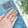 60Pcs 4 Style 201 & 304 Stainless Steel Cord Ends STAS-UN0047-78-3