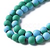 Spray Painted Non-magnetic Synthetic Hematite Beads Strands G-N337-01E-3
