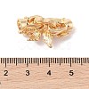 Brass and Enamel Fold Over Clasps KK-B100-046G-3