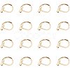 304 Stainless Steel Leverback Earring Findings STAS-PH0018-28G-1