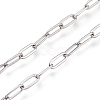 Tarnish Resistant 304 Stainless Steel Paperclip Chains CHS-M003-15P-1