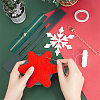 DIY Christmas Mini Snowflake Purse Making Finding Kit DIY-WH0410-90A-3