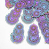 Ion Plating(IP) 304 Stainless Steel Filigree Pendants X-STAS-R102-10-1