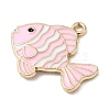 Double-sided Alloy Enamel Pendants FIND-D307-03G-2
