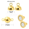 20 Sets 2 Colors Brass Magnetic Clasps KK-CJ0001-84-2