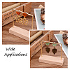 Resin & Walnut Wood Stud Earring Findings MAK-CD0001-06-9