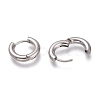 Tarnish Resistant 201 Stainless Steel Huggie Hoop Earrings EJEW-L256-05A-P-3