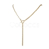 304 Stainless Steel Paperclip Chain Cable Chain Lariat Y Necklaces NJEW-JN05724-1