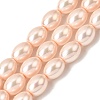 Electroplated Shell Pearl Beads Strands BSHE-B008-07B-1