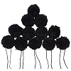 12Pcs DIY Craft Polyester Pom Pom Ball AJEW-CY0002-95A-1