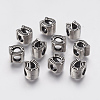 Ion Plating(IP) 304 Stainless Steel European Beads STAS-J022-051AS-2