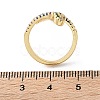 Brass Micro Pave Cubic Zirconia Cuff Rings RJEW-S044-049-4
